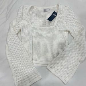 Hollister Crochet Long Sleeve Top